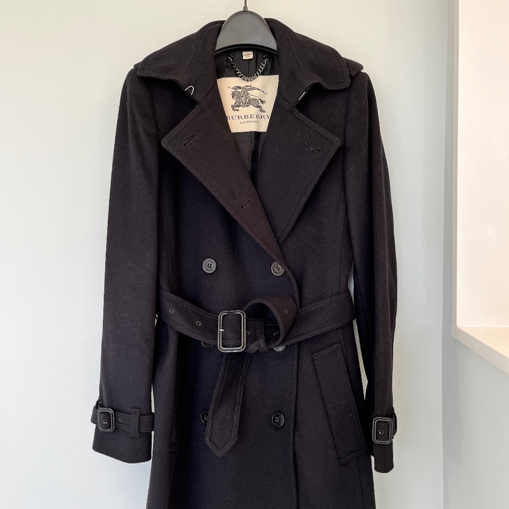 Burberry Women’s Wool/Cashmere Trench